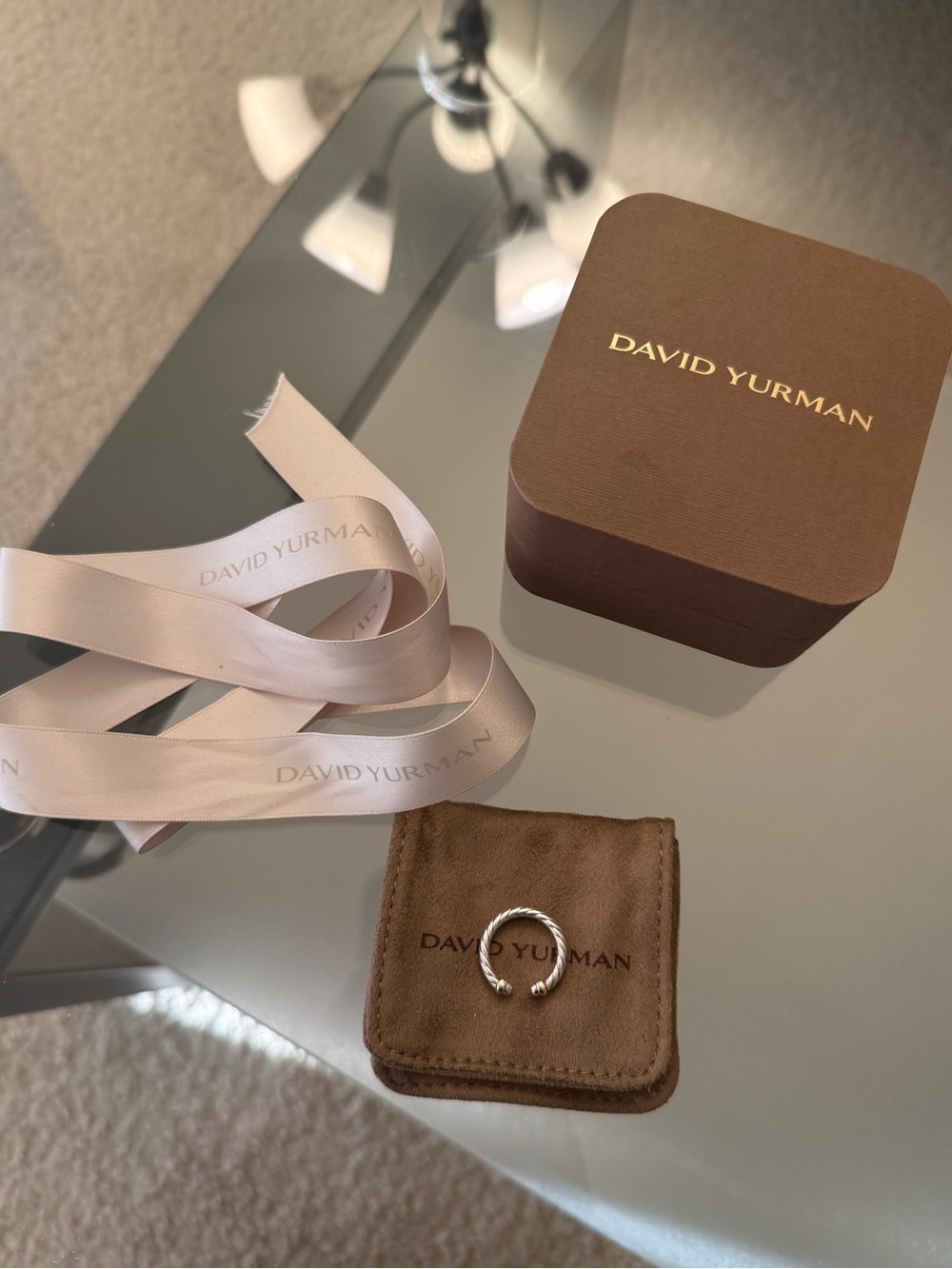 Authentic David Yurman Cable Ring Size 4